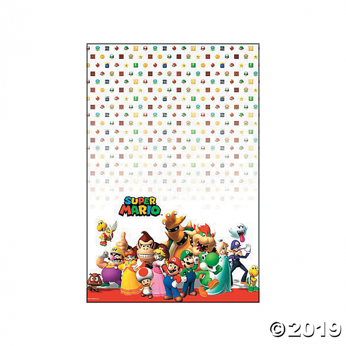 Super Mario Brothers Plastic Tablecloth (1 Piece(s))