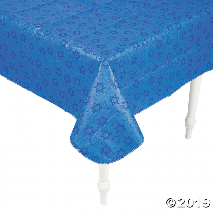 Premium Hanukkah Vinyl Tablecloth (1 Piece(s))