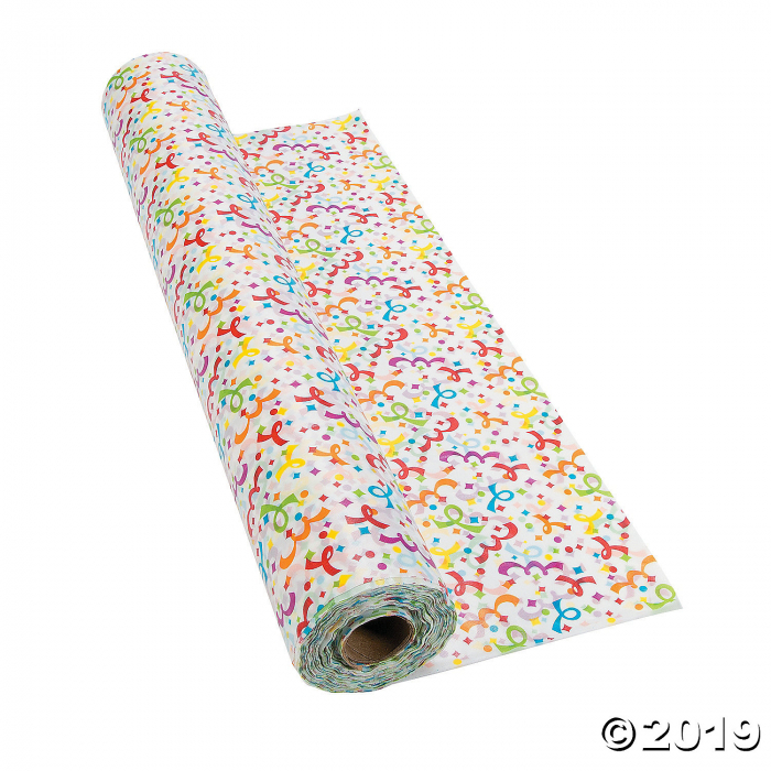 Confetti Plastic Tablecloth Roll (1 Piece(s))