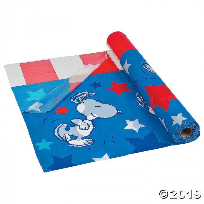 Peanuts® Patriotic Plastic Tablecloth Roll (1 Roll(s))
