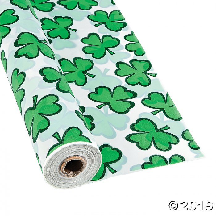 St. Patrick's Plastic Tablecloth Roll (1 Roll(s))