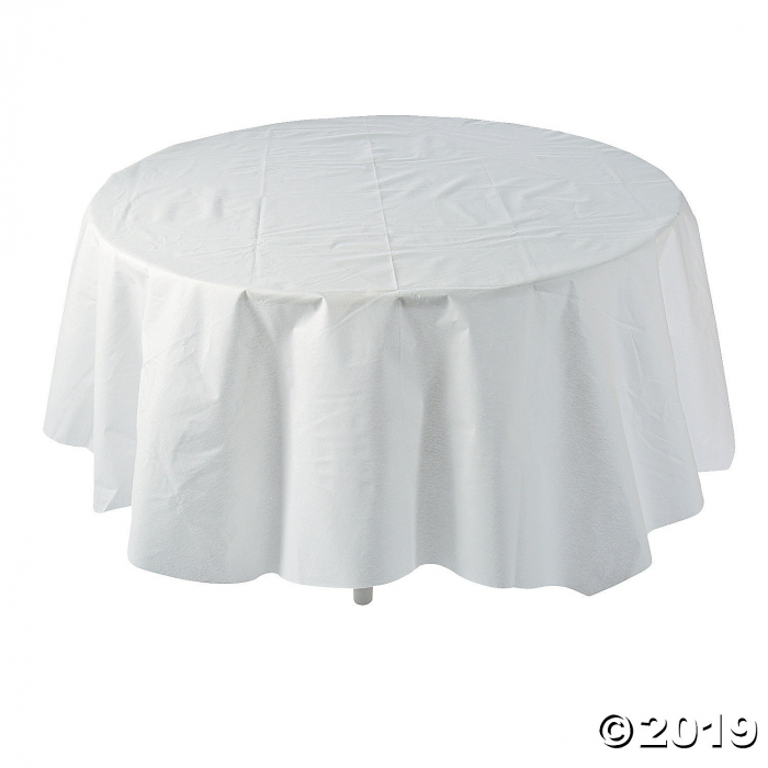 White Round Tablecloth (1 Piece(s))