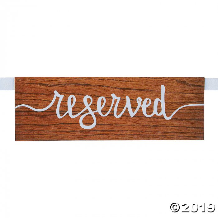 Rustic Reserved Seating Signs (2 Piece(s))