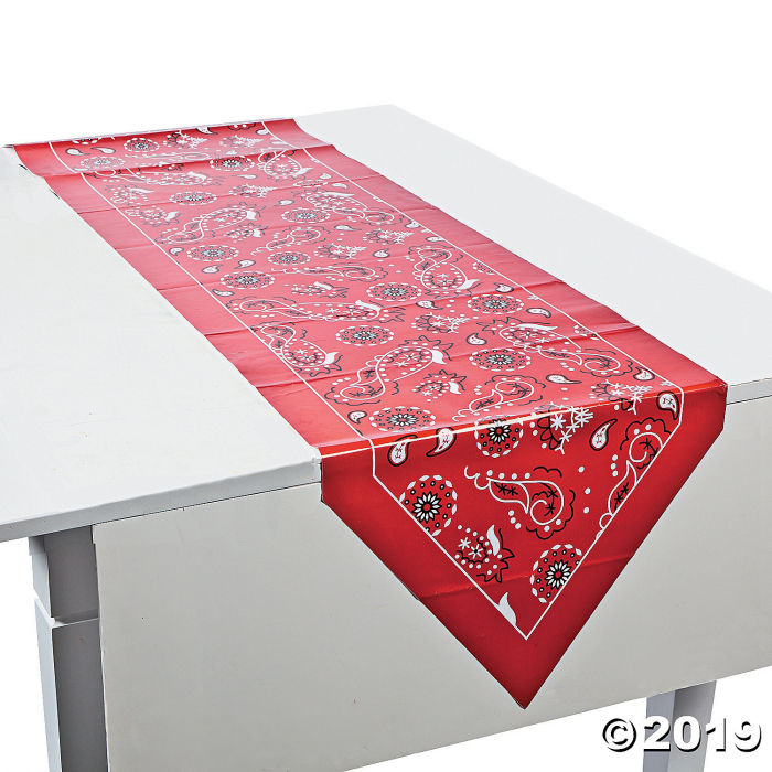 Red Bandana Table Runner (1 Piece(s)) Red Bandana Table Runner (1 Piece(s))