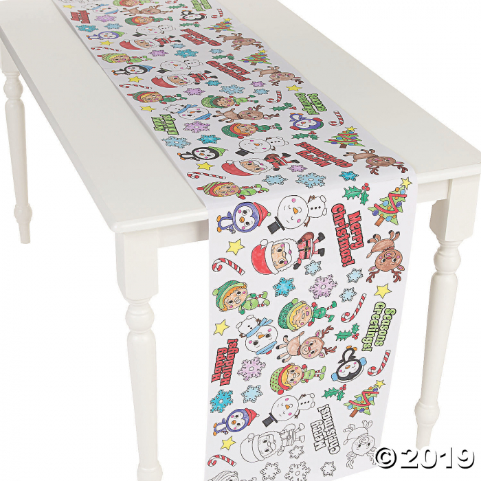 Color Your Own Christmas Table Runner Roll (1 Roll(s))