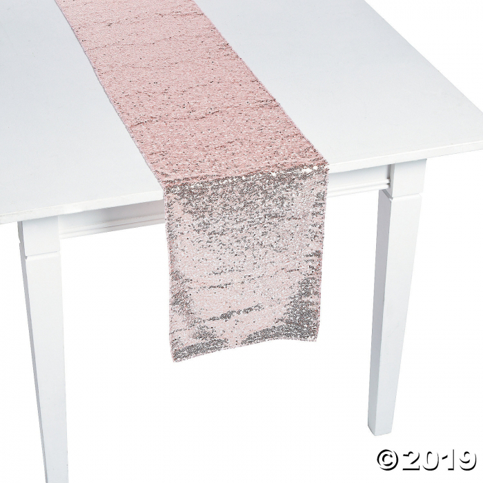 Rose Gold Sequin Table Runner (1 Piece(s))