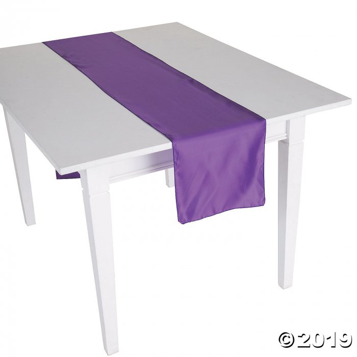 Purple Satin Table Runner (1 Piece(s))