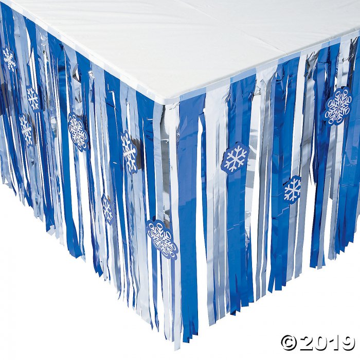 Snowflake Table Skirt with Cutouts (1 Piece(s))