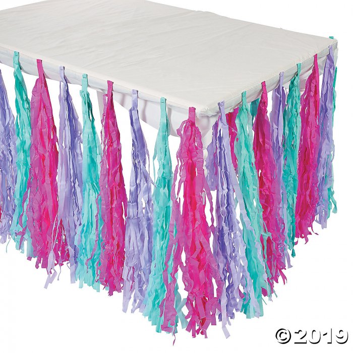 Spa Party Fringe Table Skirt (1 Piece(s))