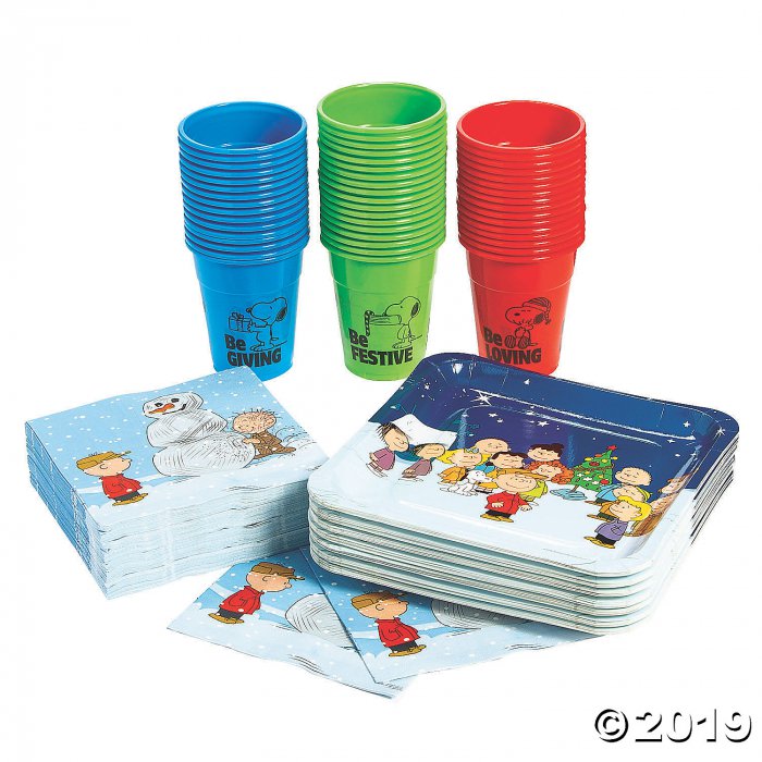 Peanuts® Christmas Tableware Party Kit for 50 (200 Piece(s))
