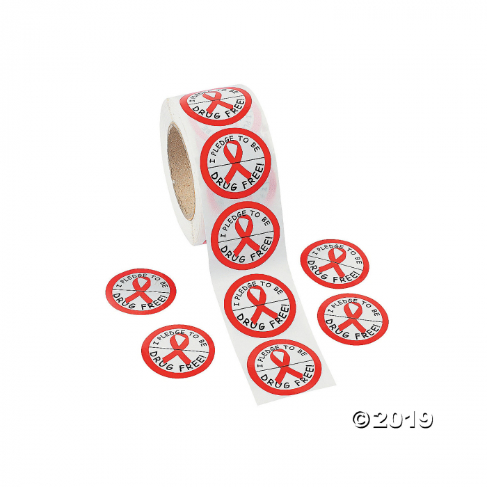 Red Ribbon Week Sticker Rolls (1 Roll(s)) Red Ribbon Week Sticker Rolls (1 Roll(s))