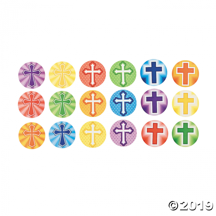 Rainbow Cross Rolls of Stickers (3 Roll(s))