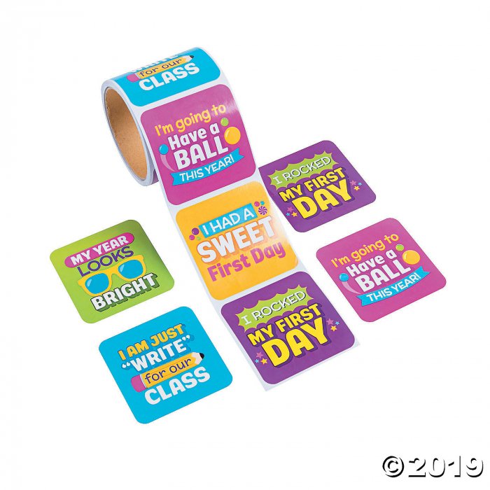 First Day of School Stickers (1 Roll(s))