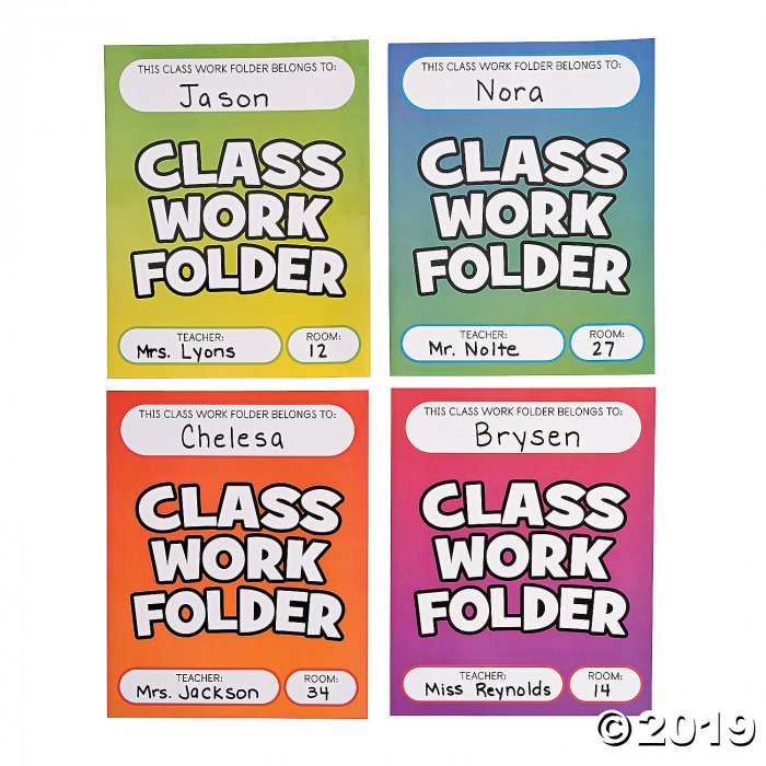 Classwork Pocket Folders (Per Dozen)
