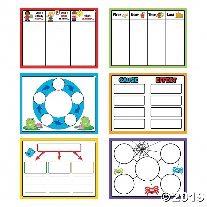 Dry Erase Student Graphic Organization Charts (6 Piece(s))