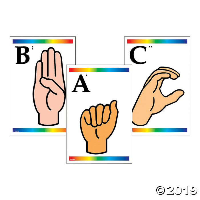 Sign Language and Braille Learning Cards (1 Piece(s)) | GlowUniverse.com