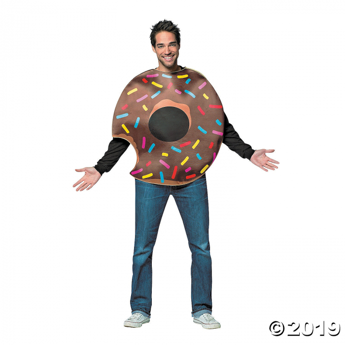 Adult's Chocolate Donut with Bite Costume (1 Piece(s))
