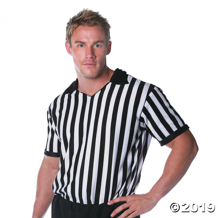 Men's Referee Shirt Costume (1 Piece(s)) Men's Referee Shirt Costume (1 Piece(s))
