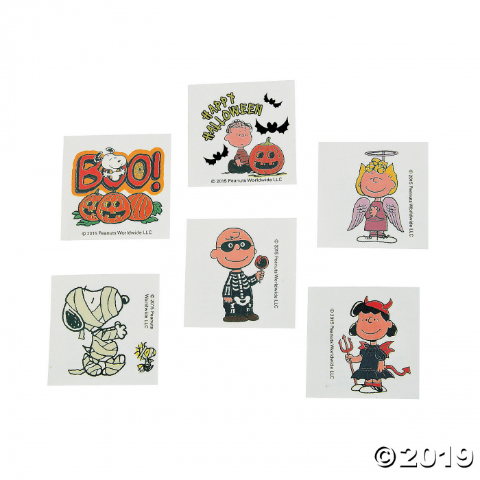 Peanuts® Halloween Tattoos (72 Piece(s))