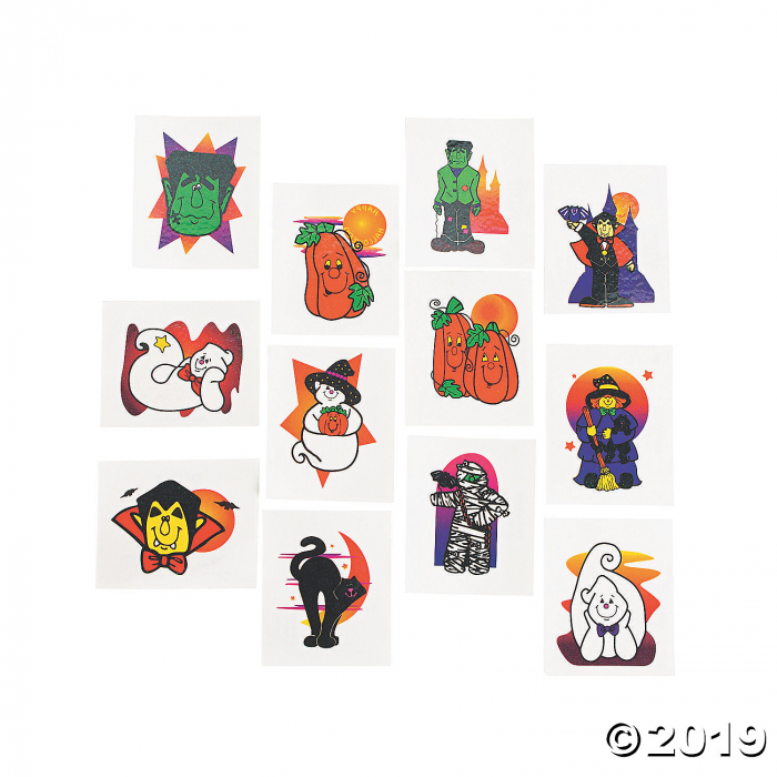 Halloween Glitter Tattoos (72 Piece(s))