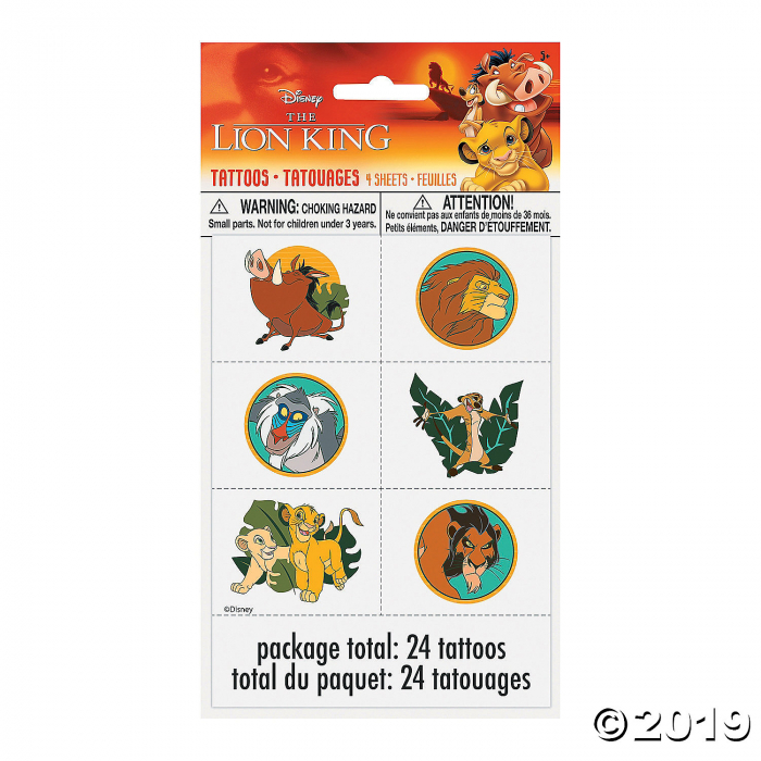 Disney The Lion King Temporary Tattoos (24 Piece(s))