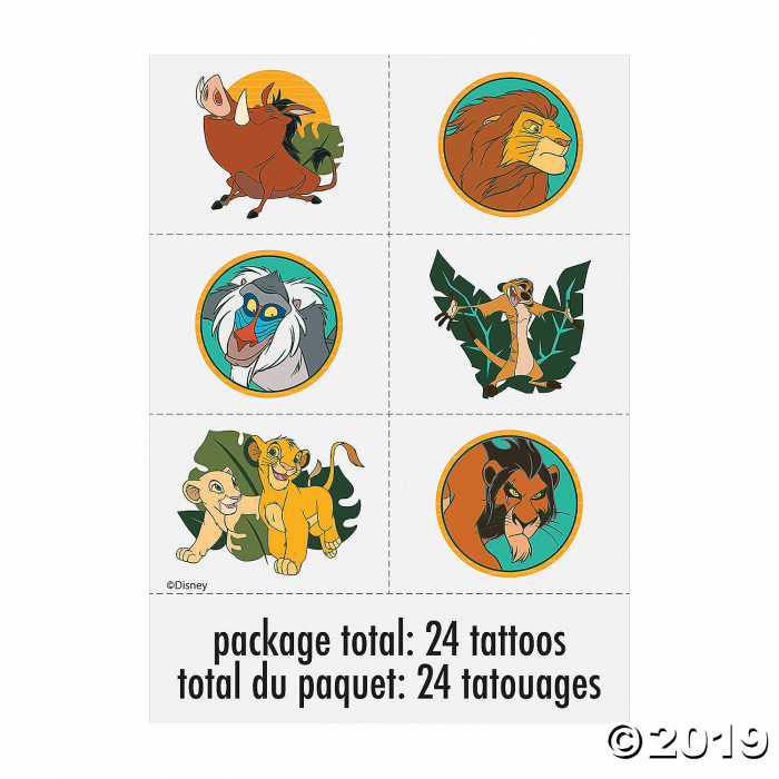 Disney The Lion King Temporary Tattoos (24 Piece(s))