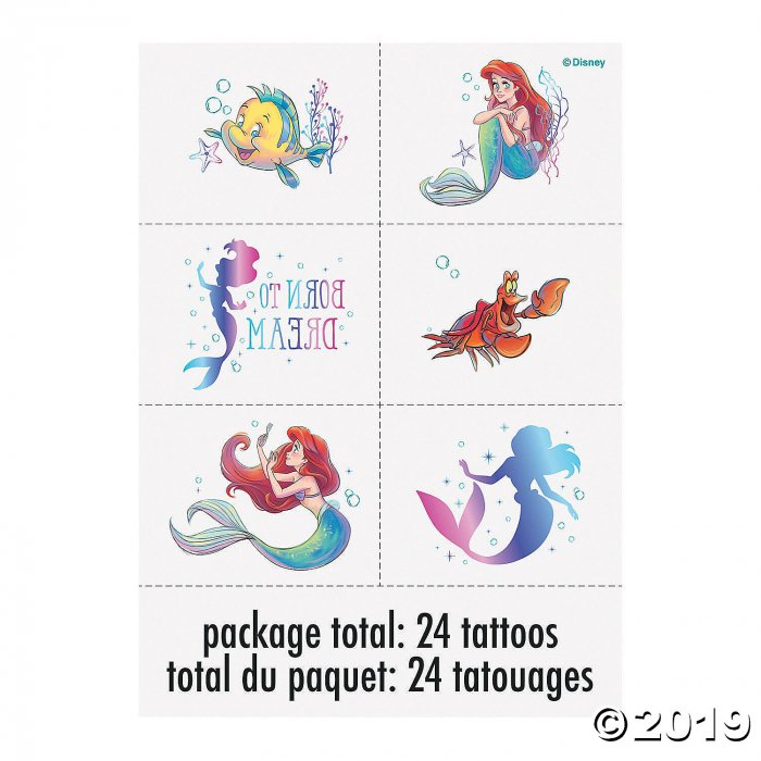 Disney's The Little Mermaid Temporary Tattoos (24 Piece(s))