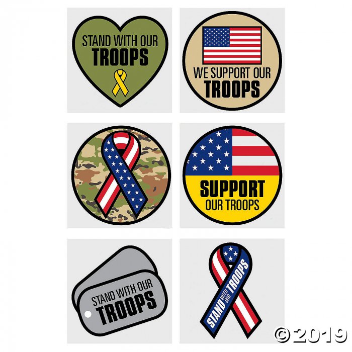 Support Our Troops Temporary Tattoos (72 Piece(s))