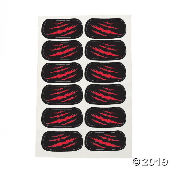 Spirit Eyeblack Temporary Tattoos - Red (1 Unit(s))