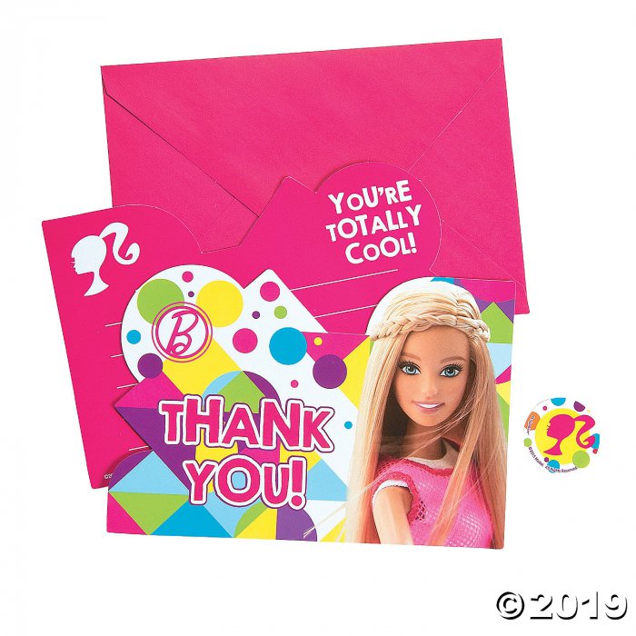 Barbie Sparkle Thank You Cards (8 Piece(s))