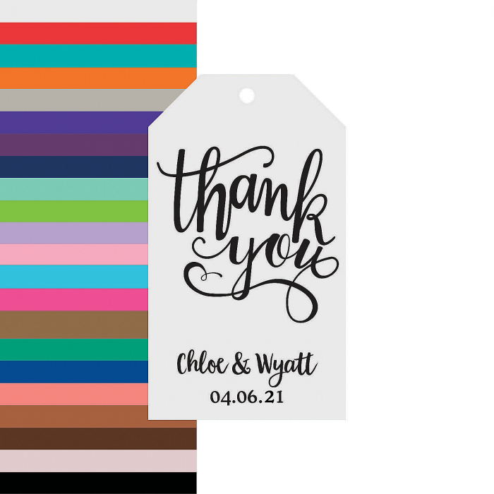 Personalized Thank You Favor Tags (24 Piece(s))