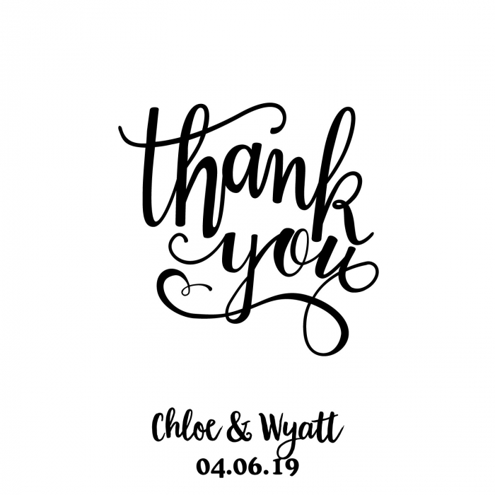 Personalized Thank You Favor Tags (24 Piece(s))