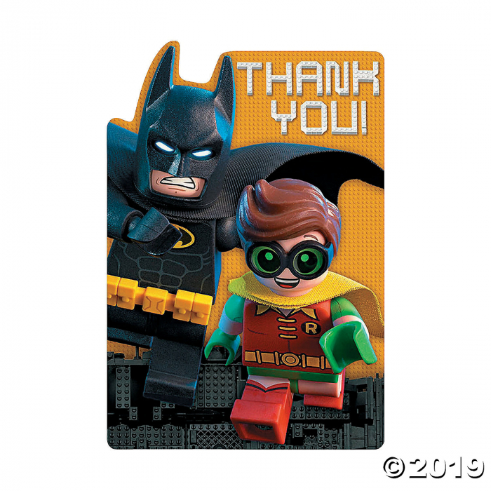 Lego Batman Movie Thank You Notes, 8-pk