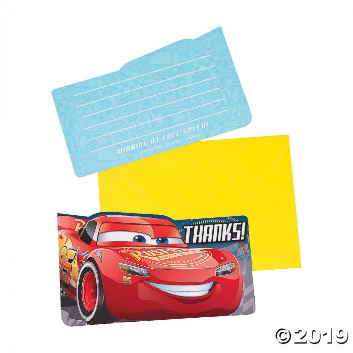 Cars 3 Thank You Postcard Notes (8 Piece(s))