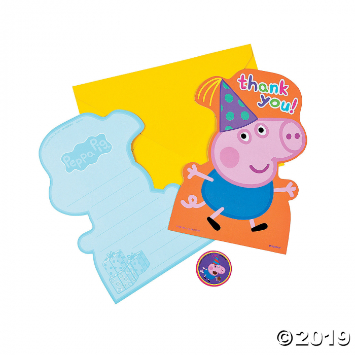 Peppa Pig Thank You Cards (8 Piece(s))