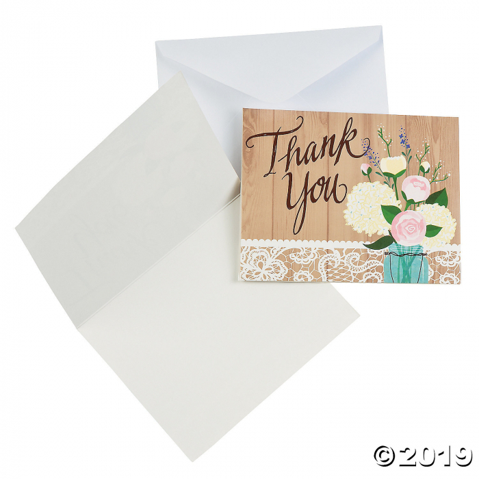 Rustic Wedding Thank You Cards (1 Set(s))