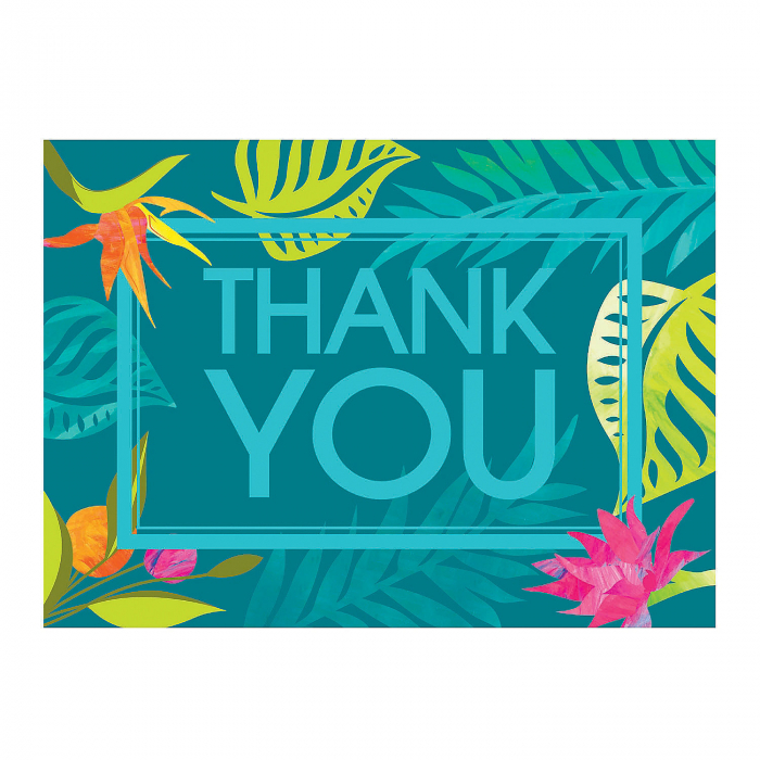 Personalized Tropical Wedding Thank You Cards (25 Piece(s))