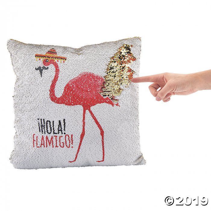 Flamingo Fiesta Reversible Sequin Pillow (1 Piece(s))