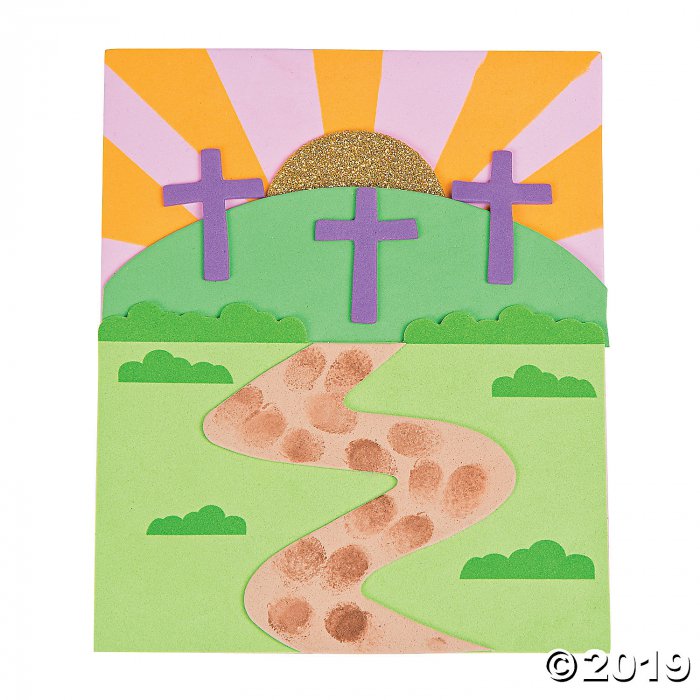 Journey to the Cross Thumbprint Sign Craft Kit (Makes 12)