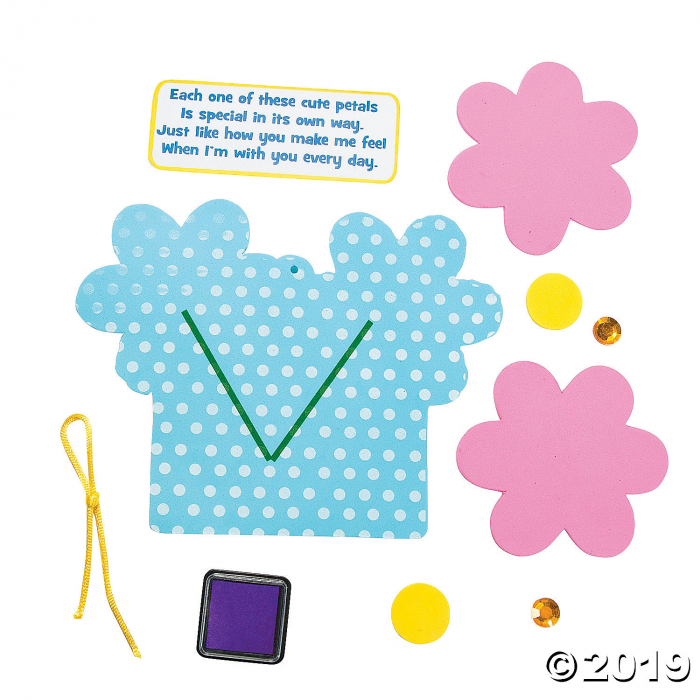 Thumbprint Flower Sign with Poem Craft Kit (Makes 12)