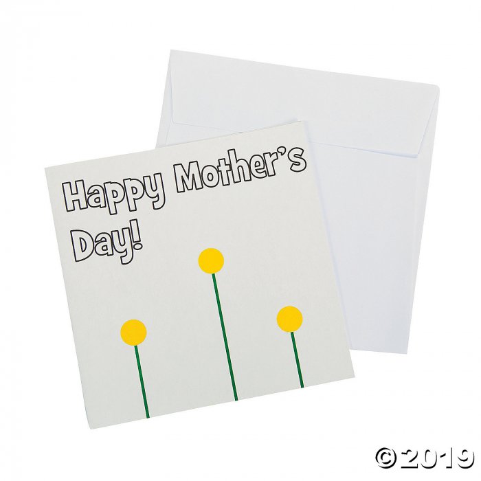 Thumbprint Mother's Day Card Craft Kit (Makes 12)