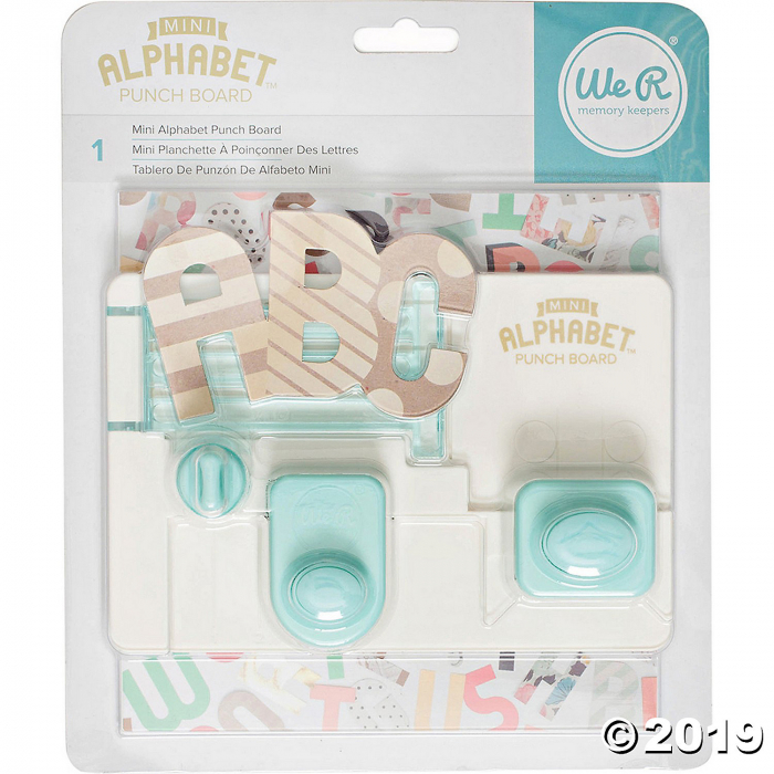 We R Memory Keepers Mini Alphabet Punch Board) (1 Piece(s))
