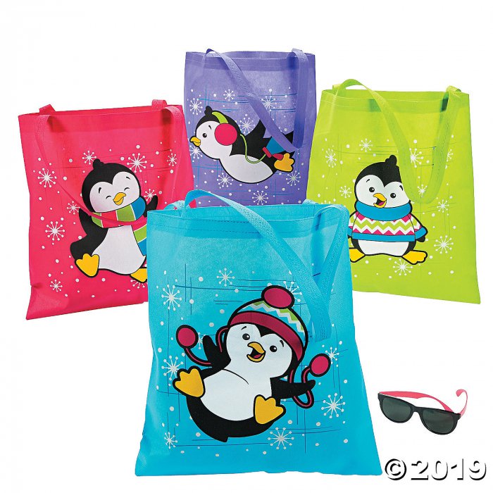 Large Penguin Tote Bags (Per Dozen)