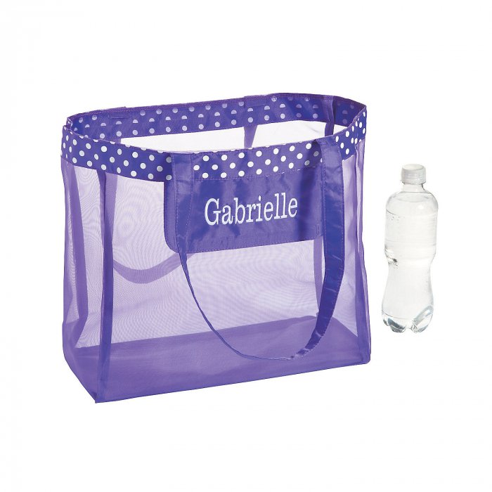 Personalized Classic Clear Vinyl Tote Bags