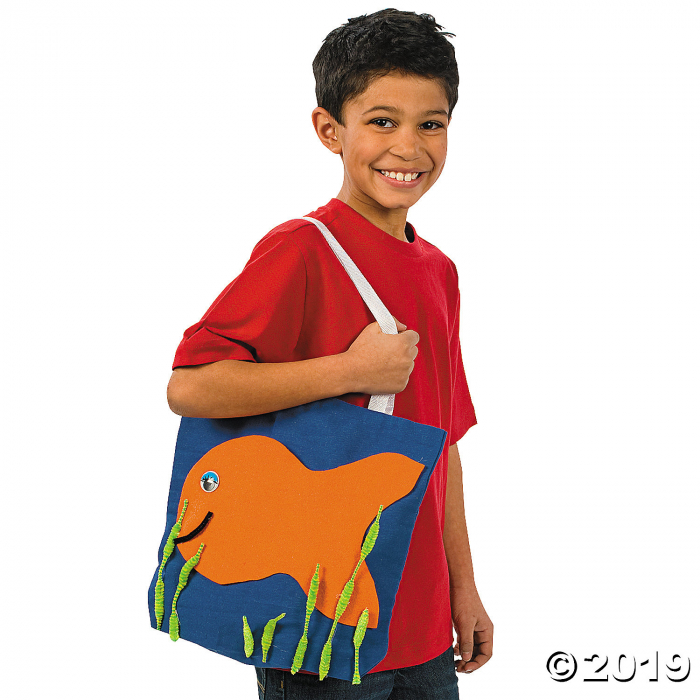 Medium Blue Canvas Tote Bags (Per Dozen)