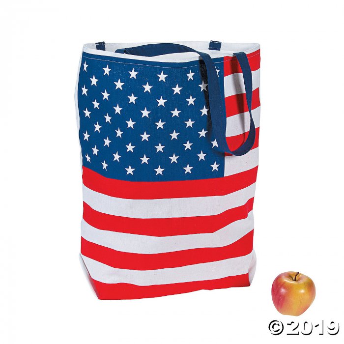 Large Patriotic USA Flag Tote Bag (1 Piece(s))