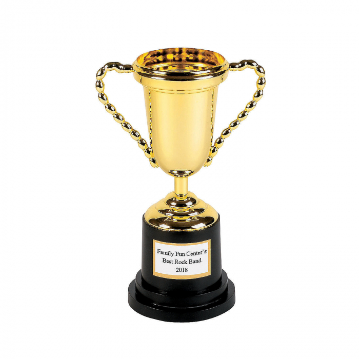 Personalized Large Gold Trophy