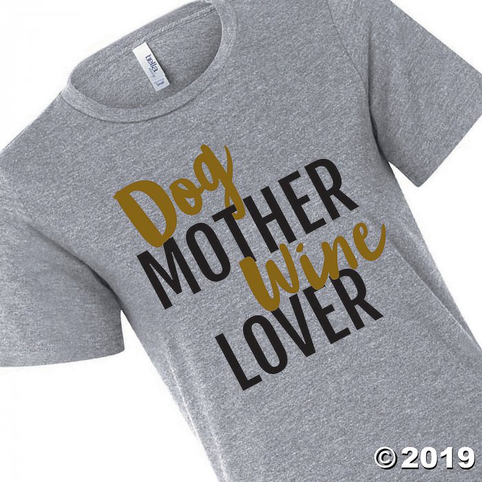 Dog Mother Wine Lover Women's T-Shirt - Small (1 Piece(s))