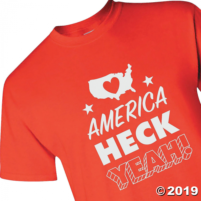 America Heck Yeah Adult's T-Shirt - 2XL (1 Piece(s))