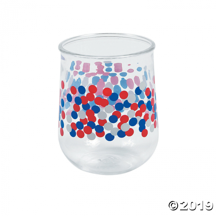 Patriotic Confetti Plastic Tumblers (6 Piece(s)) Patriotic Confetti Plastic Tumblers (6 Piece(s))